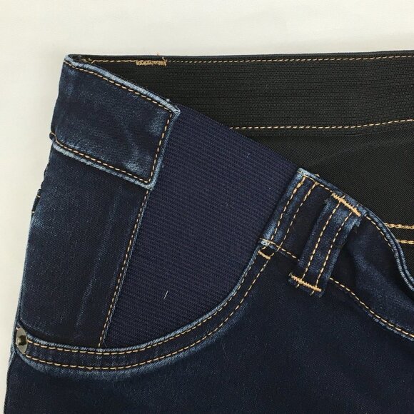 Liz Lange Maternity Dark Wash Denim Jeans Size 4-6 GREAT Condition - Picture 5 of 6